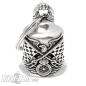 Preview: Race Eagle Biker Bell Hawk With Checkered Flags And Tire Motorcycle Lucky Charm Gift