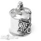 Preview: Race Eagle Biker Bell Hawk With Checkered Flags And Tire Motorcycle Lucky Charm Gift