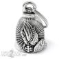 Preview: Bravo Bell With Praying Hands And Rosary Motorcycle Bell Lucky Charm Gift