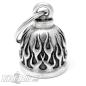 Preview: Hot Flames Biker-Bell Fire Lucky Charm Motorcyclist Gift Lucky Bell