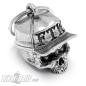 Preview: 3D Skull With FTW Cappy Biker-Bell Forever Two Wheels Motorcycle Lucky Charm