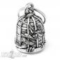 Preview: Biker-Bell with Gremlin locked in cage motorcyclist lucky bell