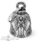 Mobile Preview: Decorated Biker-Bell With Guardian Angel Motorcyclist Lucky Charm Biker Gift