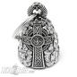 Preview: Biker-Bell With Celtic Wheel Cross Carved In Rock Motorcyclist Lucky Charm