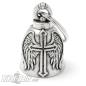 Mobile Preview: Biker-Bell With Winged Cross Motorcycle Lucky Charm Bell Gift Bravo Bell