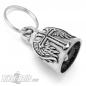 Preview: Biker-Bell With Winged Cross Motorcycle Lucky Charm Bell Gift Bravo Bell