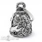 Preview: Lady Rider Biker-Bell Decorated With Roses Lucky Bell For Female Motorcyclist