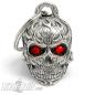 Preview: 3D Totenkopf mit Flammen und roten Augen Motorrad Glücksbringer Diamond Bell Geschenk Preview: 3D Totenkopf mit Flammen und roten Augen Motorrad Glücksbringer Diamond Bell Geschenk