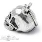 Preview: 3D Skull Biker-Bell In Shape Of Human Skull Motorcycle Lucky Charm