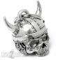 Mobile Preview: 3D Viking Skull Biker-Bell With Helmet Lucky Bell Bravo Bell Gift