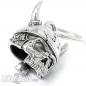 Preview: 3D Wikinger Totenkopf Biker-Bell mit Helm Glücksbringer Glocke Bravo Bell Geschenk Preview: 3D Wikinger Totenkopf Biker-Bell mit Helm Glücksbringer Glocke Bravo Bell Geschenk