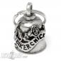 Preview: Biker Chick Gremlin Bell With Rose Lucky Charm Bell For Women Motorcyclist