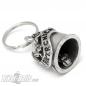 Preview: Biker Chick Gremlin Bell With Rose Lucky Charm Bell For Women Motorcyclist