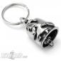 Mobile Preview: Biker-Bell with witch on broom motorcyclist women magic lucky charm gift