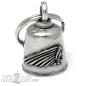 Preview: Indian Motorcycle Biker-Bell mit Indianerkopf Motorrad-Glocke Glücksbringer Bell