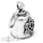 Preview: Gremlin Bell With Celtic Knot Heart Motorcyclist Lucky Charm Bells