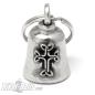 Preview: Ornate Celtic Cross Biker-Bell Motorcycle Bell Lucky Charm Gremlin Bell