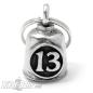 Preview: Lucky 13 Gremlin Bell Motorcycle Bell With Lucky Number Thirteen In Circle Biker Bell