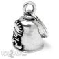 Preview: Biker-Bell mit kleinem Kobold Gremlin Bell Logo Motorrad Glücksbringer Geschenk