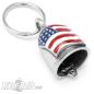 Preview: Biker-Bell mit US-Flagge Stars and Stripes Motorrad Glücksbringer Gremlin Bell