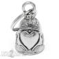 Preview: Gladdagh Guardian Bell Heart Crown Hands Motorcycle Lucky Charm Bell Gift