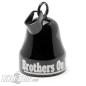 Preview: "Brothers On Motorcycles" schwarze Mot Roll Biker-Bell für Motorradfahrer Bros