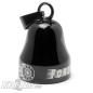 Preview: "Forever Two Wheels" schwarze Mot Roll Biker-Bell aus Edelstahl Glücksbringer