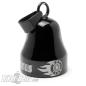 Preview: "Forever Two Wheels" Black Mot Roll Biker-Bell Stainless Steel Lucky Charm