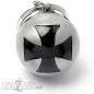 Preview: Ryder Ball With Large Iron Cross Motorcycle Lucky Charm Biker-Bell Gift