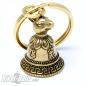 Preview: Small Tibetan Bell with Rat Decorated Brass Lucky Charm Tibet Bell Preview: Small Tibetan Bell with Rat Decorated Brass Lucky Charm Tibet Bell