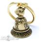 Preview: Small Tibetan Bell with Rat Decorated Brass Lucky Charm Tibet Bell