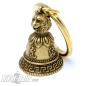 Preview: Kleine tibetanische Glocke mit Tiger verzierter Glücksbringer aus Messing Tibet Bell