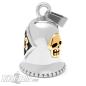 Preview: Biker-Bell With Golden 13 Lucky Charm Lucky Number Stainless Steel Motorcycle Bells