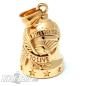 Preview: Gold Plated Live To Ride Biker-Bell With Eagle Stainless Steel Motorcycle Bell Lucky Charm