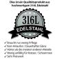 Preview: Drachen Biker-Bell aus Edelstahl silber poliert Motorrad Glücksglocke Geschenk