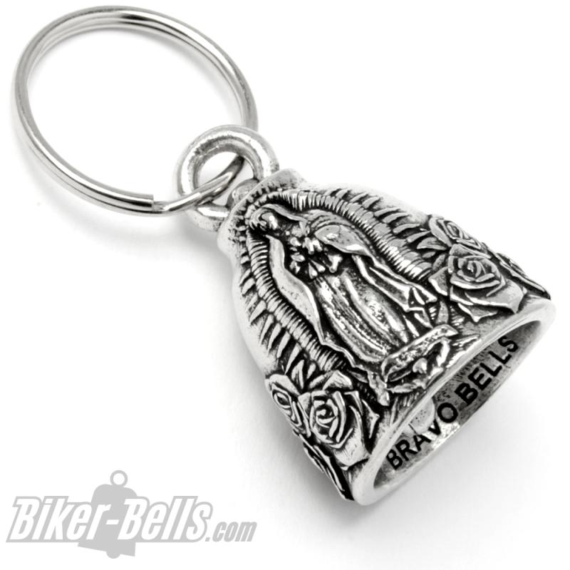 Biker-Bell with Holy Mary Mother of God Motorcyclist Lucky Charm Gift Bravo Bell