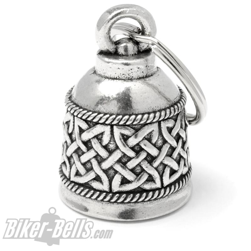 Biker Bell Decorated with Celtic Knot Motorcycle Bell Lucky Charm Gift