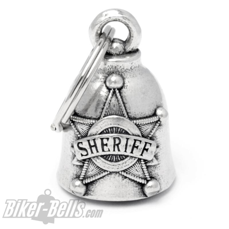 Sheriff Stern Biker-Bell Cop Rider Bravo Bell Motorrad Glücksbringer Geschenk