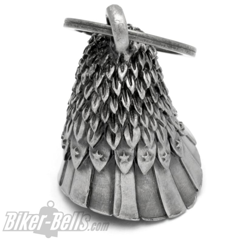 3D American Eagle Biker-Bell Adler mit Stars & Stripes Motorradfahrer Glücksbringer