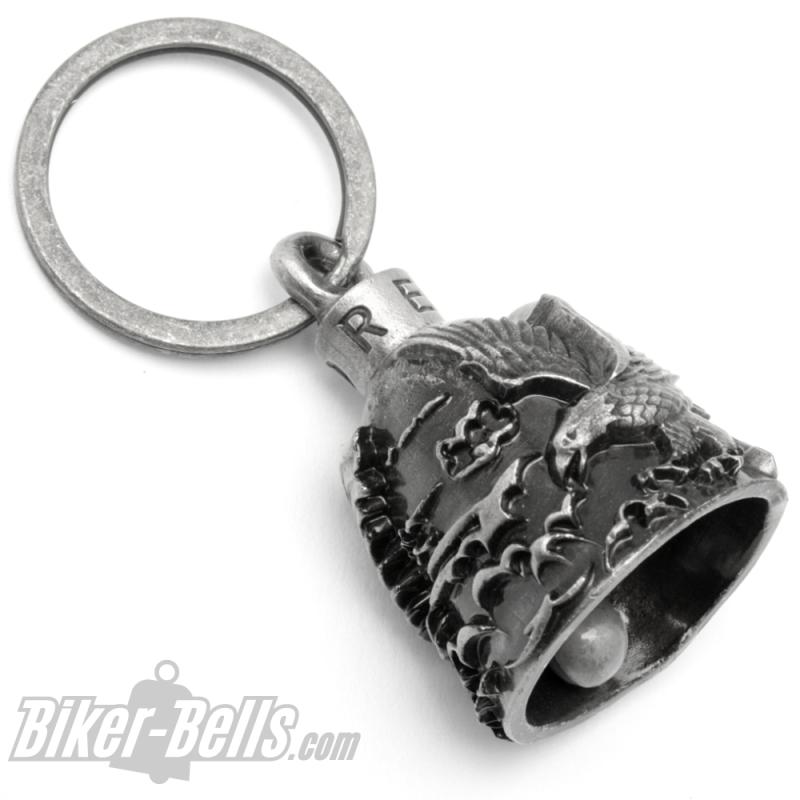 Flying Eagle in the Clouds Motorcycle Lucky Bell Biker Bell Gift