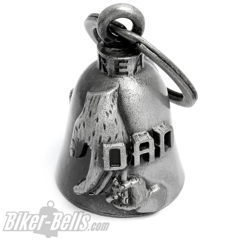 Dad Biker-Bell Vater und Kind Geschenk Vatertag Geschenkidee für Motorradfahrer
