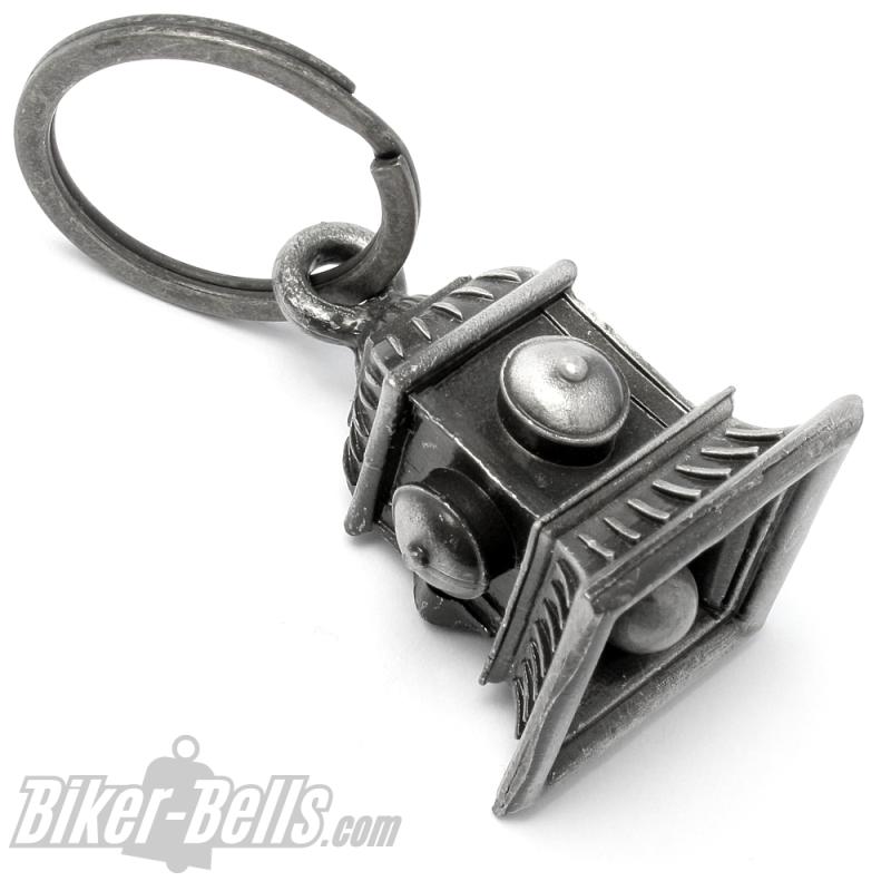 Feuerwehr Biker-​Bell 3D Hydrant mit Emblem Brandwache Motorradfahrer Glücksglocke
