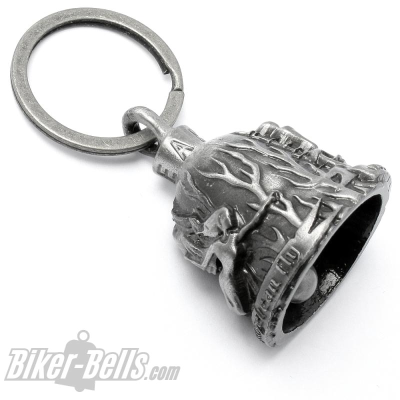 Never Ride Faster Than Your Angel Can Fly Biker Bell Motorcyclist Guardian Angel