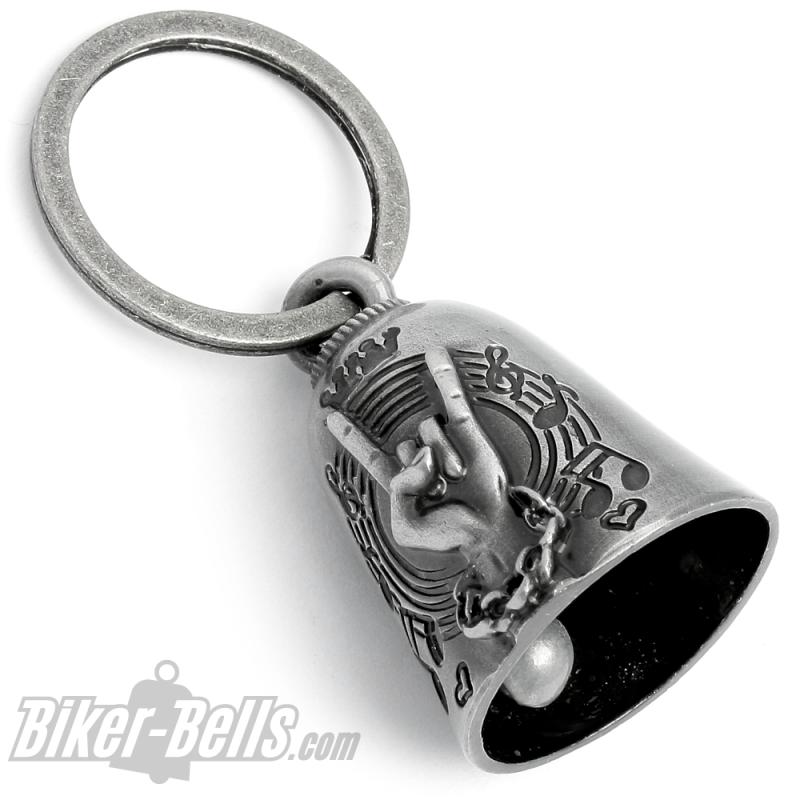 Biker Bell Rock Music Guitar Heavy Metal Hand Motorcycle Lucky Charm Rockstar Gift