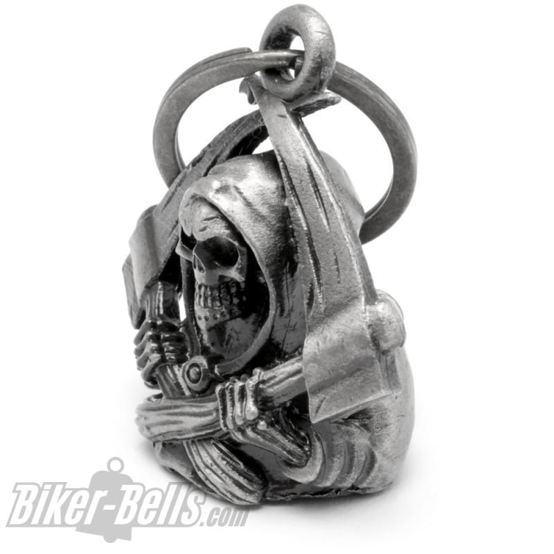 Gremlin Abschreckung 3D Sensenmann Biker-​Bell Reaper Sam Cro Motorrad-​Glocke