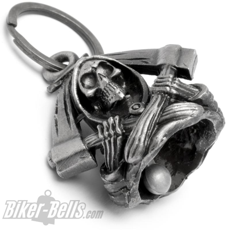 Gremlin Abschreckung 3D Sensenmann Biker-​Bell Reaper Sam Cro Motorrad-​Glocke