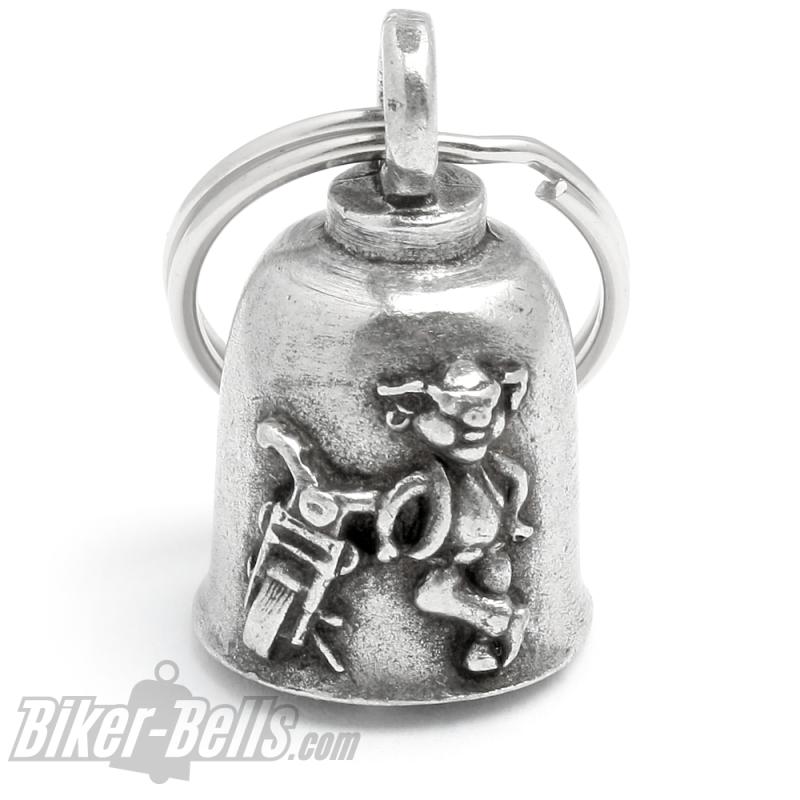 Coole Sau Gremlin Bell Wildschwein Biker Hawg Motorrad Glücksbringer Geschenkidee