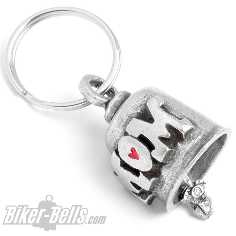 Glücksbringer für Biker-Mamas mit Herz Original Gremlin Bell Motorradfahrer Geschenk