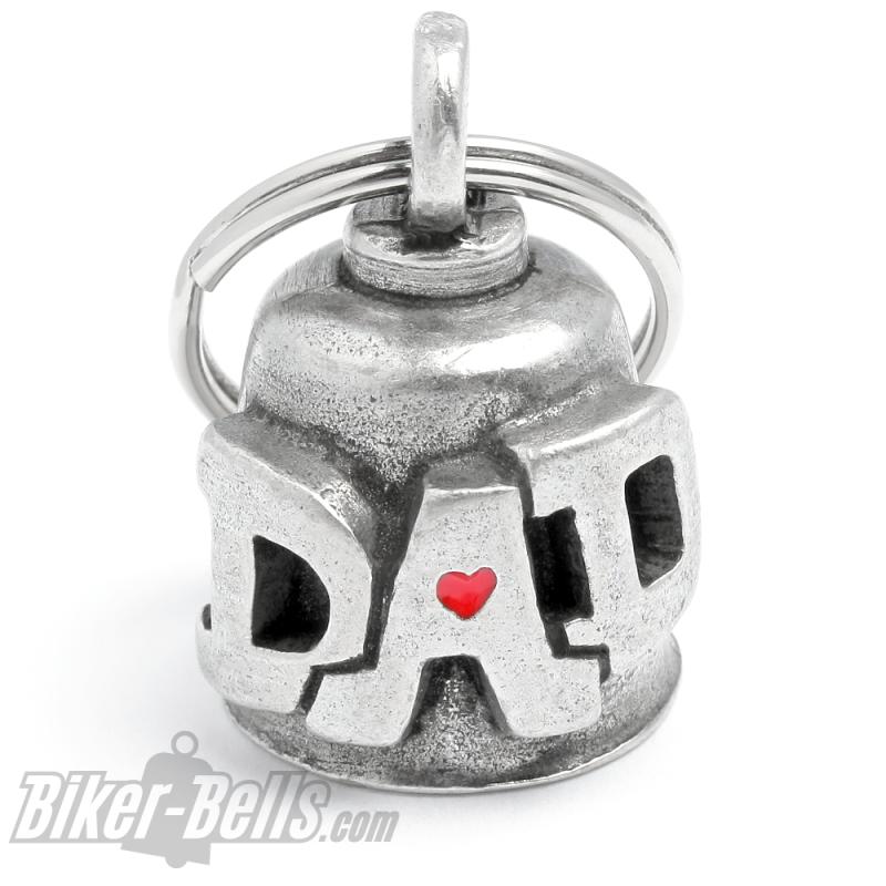 Glücksbringer für Biker-Papas mit Herz Original Gremlin Bell Motorradfahrer Geschenk