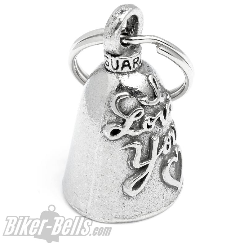 I Love You Guardian Bell Motorradfahrer Glücksbringer Glocke Biker Liebe Geschenk